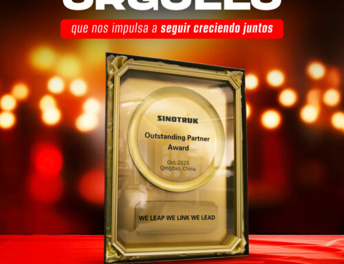 Recibimos el premio Outstanding Partner Award de SINOTRUK por su desempeño en el rubro de camiones de carga pesada
